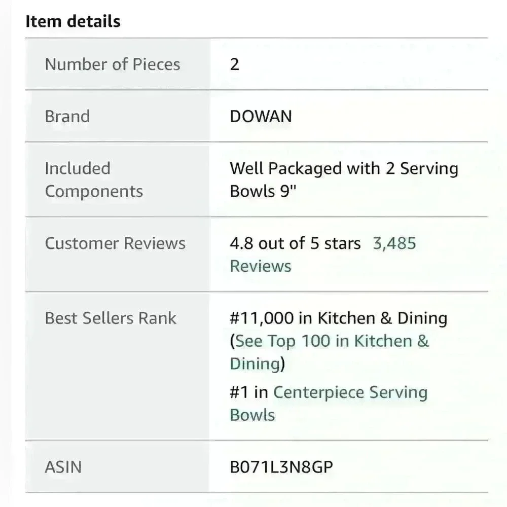 NIB/NWT: DOWAN Holiday Centerpiece Serving Bowls, 9.5” White Ceramic, 2 pack.